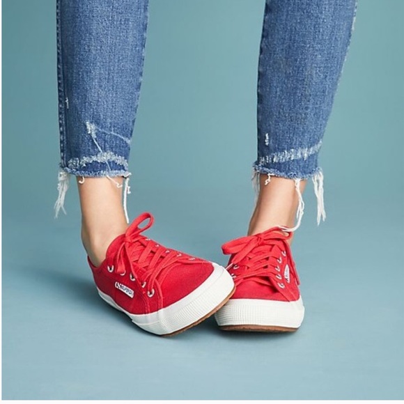superga red sneakers